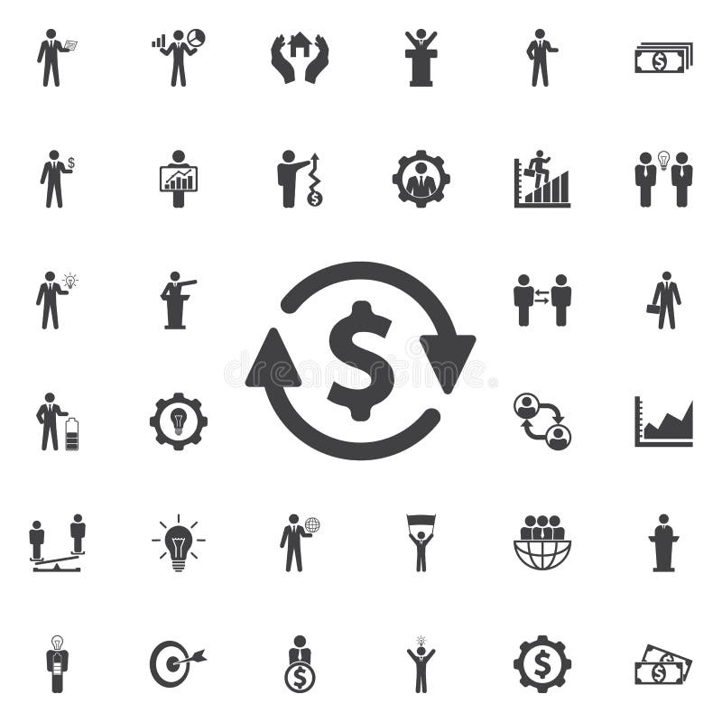 Icona del convertito dei soldi royalty illustrazione gratis Icona del convertito dei soldi royalty illustrazione gratis