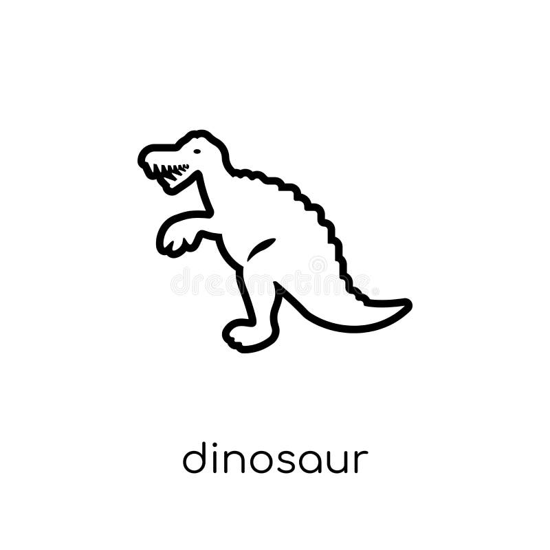 Icona del dinosauro dalla raccolta illustrazione vettoriale Icona del dinosauro dalla raccolta illustrazione vettoriale