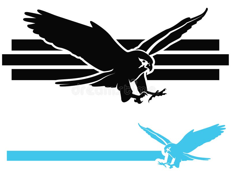 Icona del falco illustrazione di stock Icona del falco illustrazione di stock