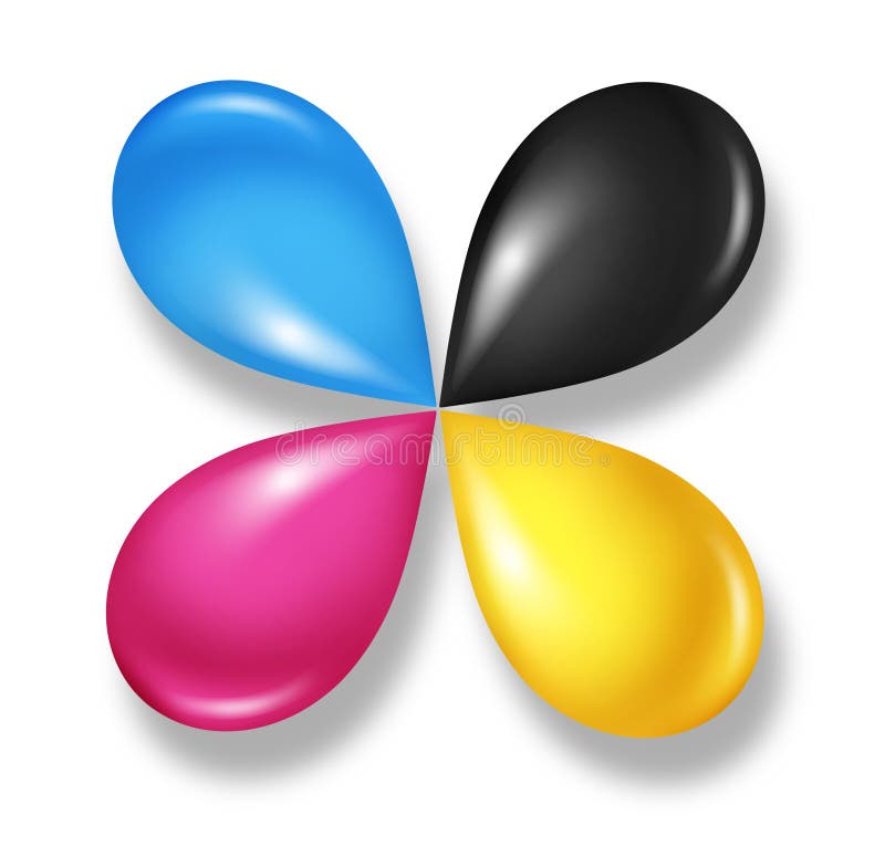 Icona del fiore di Cmyk royalty illustrazione gratis Icona del fiore di Cmyk royalty illustrazione gratis