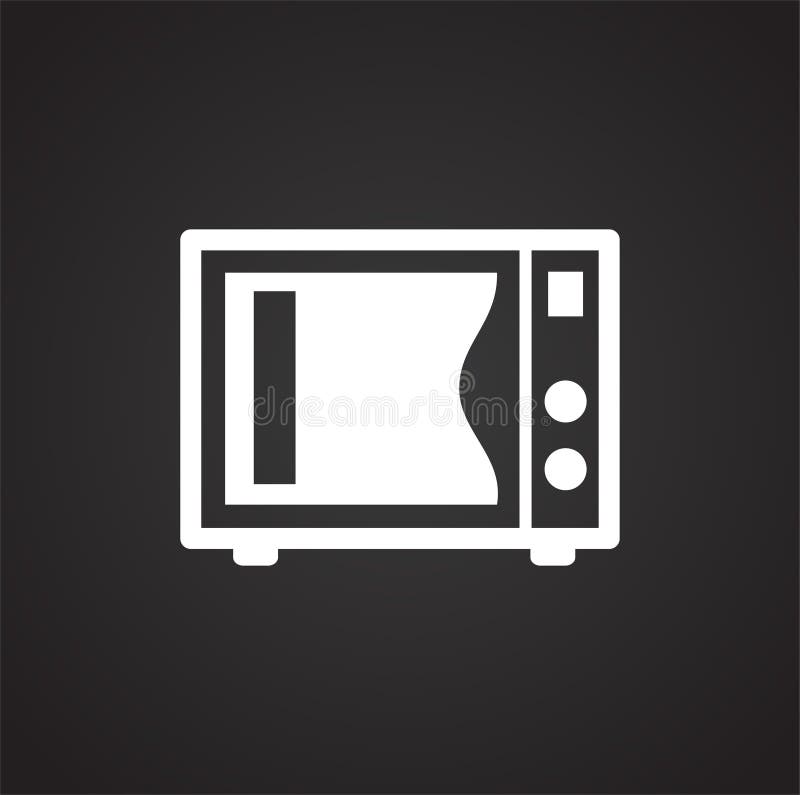 Microwave oven icon on black background for graphic and web design, Modern simple vector sign. Internet concept. Trendy symbol for website design web button or mobile app. Microwave oven icon on black background for graphic and web design, Modern simple vector sign. Internet concept. Trendy symbol for website design web button or mobile app