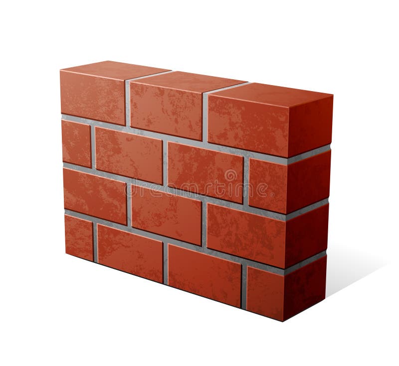 Icona del muro di mattoni illustrazione di stock