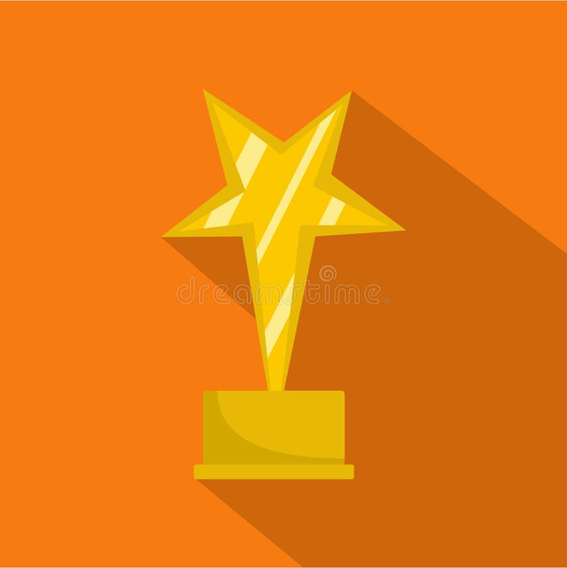 Icona del premio della stella piana illustrazione di stock Icona del premio della stella piana illustrazione di stock
