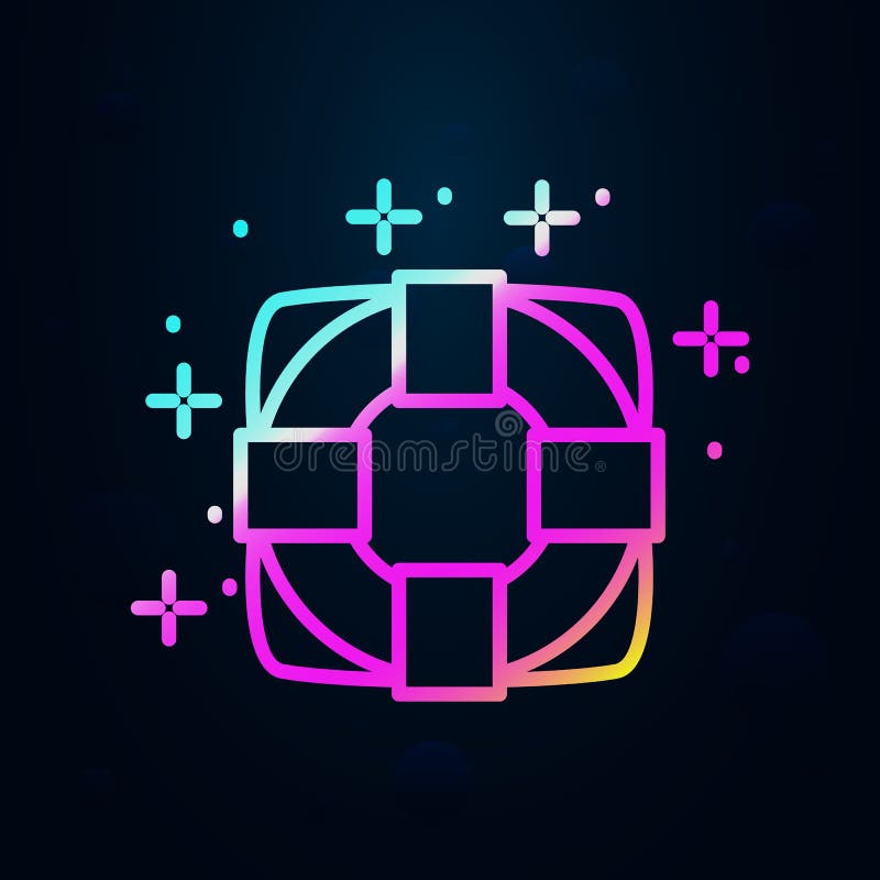 Icona del salvaschermo. semplice vettore di linea sottile delle icone di immersione per il sito web ui e ux o per l'applicazione m illustrazione vettoriale