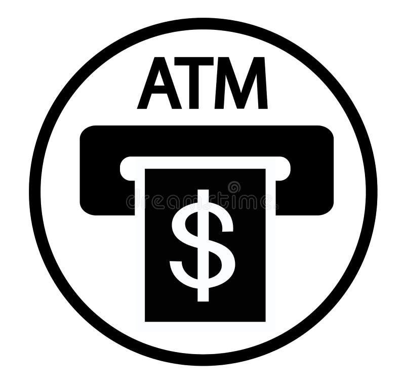 Icona del segno della scanalatura di BANCOMAT della carta di credito illustrazione di stock Icona del segno della scanalatura di BANCOMAT della carta di credito illustrazione di stock