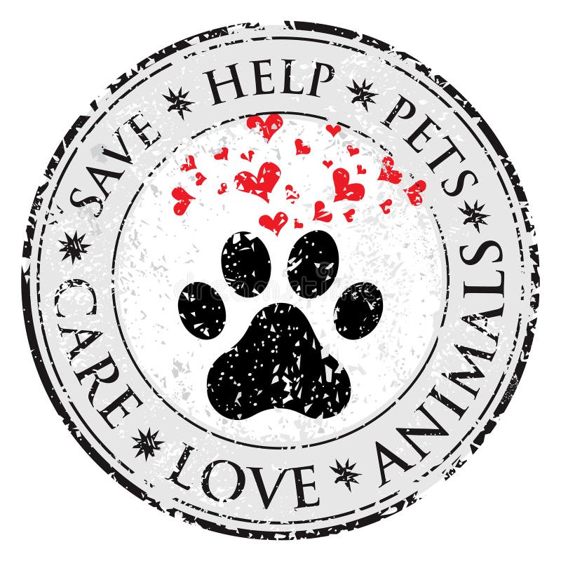 Icona del segno di amore del cuore della zampa del cane Pets il bottone di web strutturato simbolo Bollo della posta di lerciume royalty illustrazione gratis Icona del segno di amore del cuore della zampa del cane Pets il bottone di web strutturato simbolo Bollo della posta di lerciume royalty illustrazione gratis