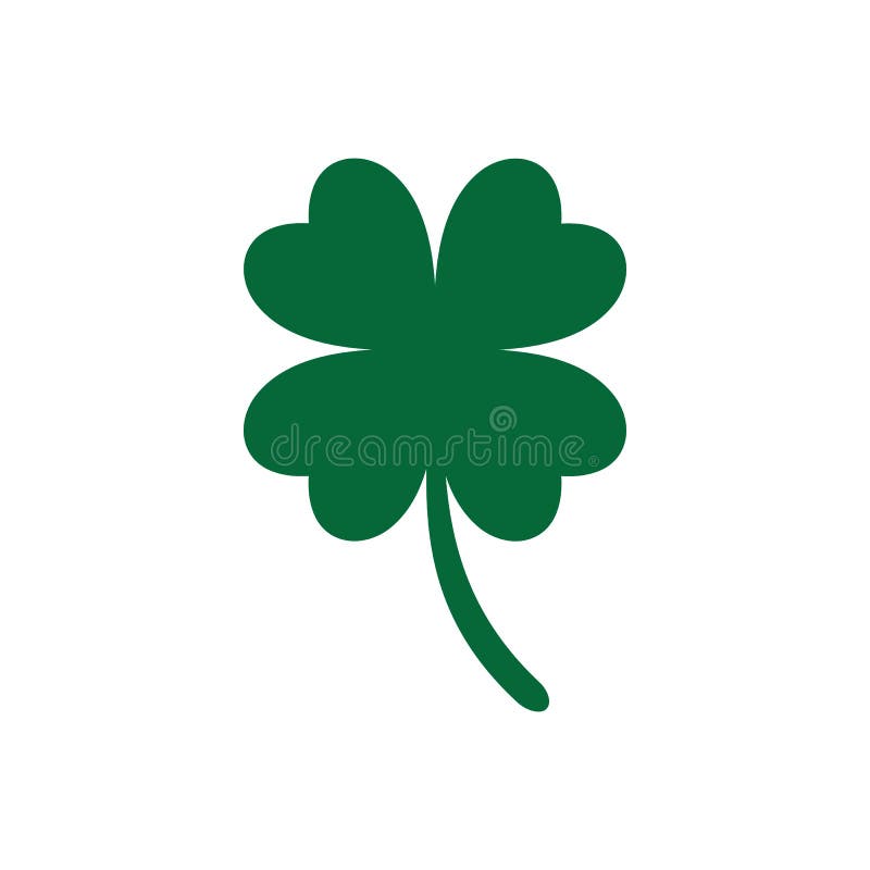Icona del simbolo del trifoglio. simbolo di San Patrick. progetto
