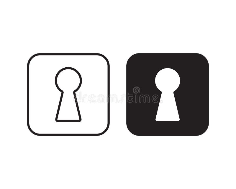 Icona del tasto. segnale di blocco. simbolo di accesso e disconnessione. logo di sicurezza e di accesso alla privacy. immagine ill illustrazione di stock