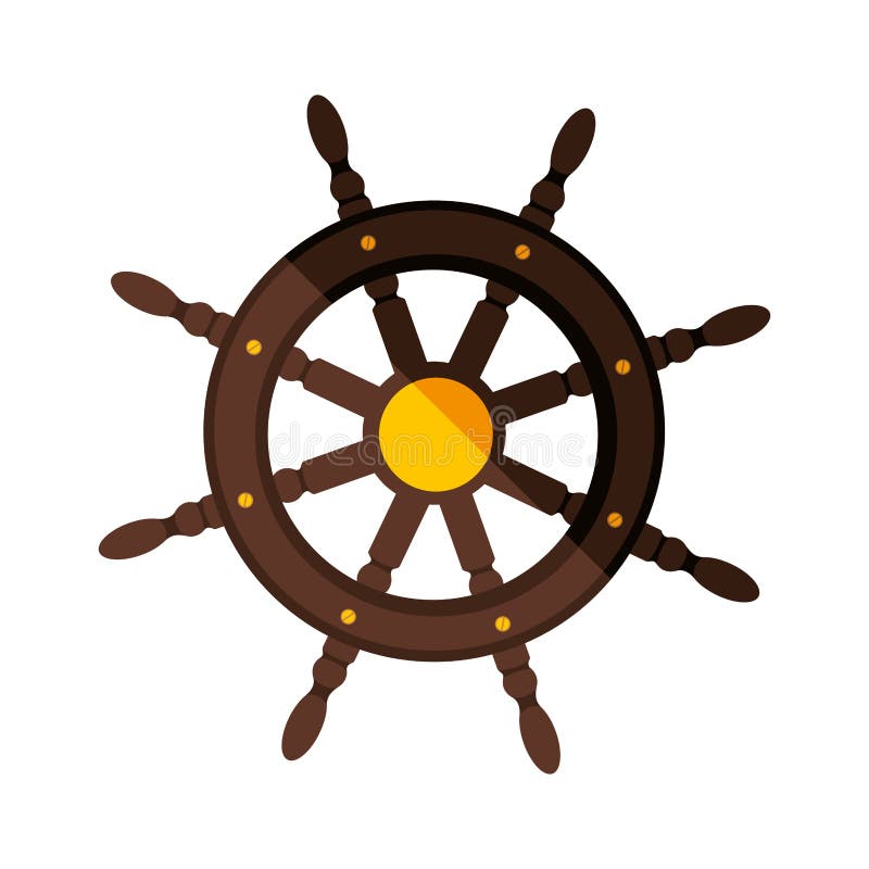 Icona Del Timone Della Barca Illustrazione Vettoriale - Illustrazione di  marittimo, decorazione: 79950023