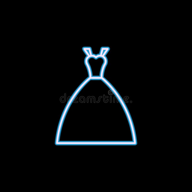 icona del vestito della sposa nello stile al neon Uno dell'icona della raccolta di nozze può essere usato per UI, UX royalty illustrazione gratis icona del vestito della sposa nello stile al neon Uno dell'icona della raccolta di nozze può essere usato per UI, UX royalty illustrazione gratis