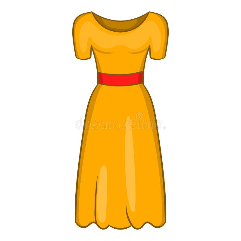Icona del vestito operato delle donne, stile del fumetto illustrazione vettoriale Icona del vestito operato delle donne, stile del fumetto illustrazione vettoriale