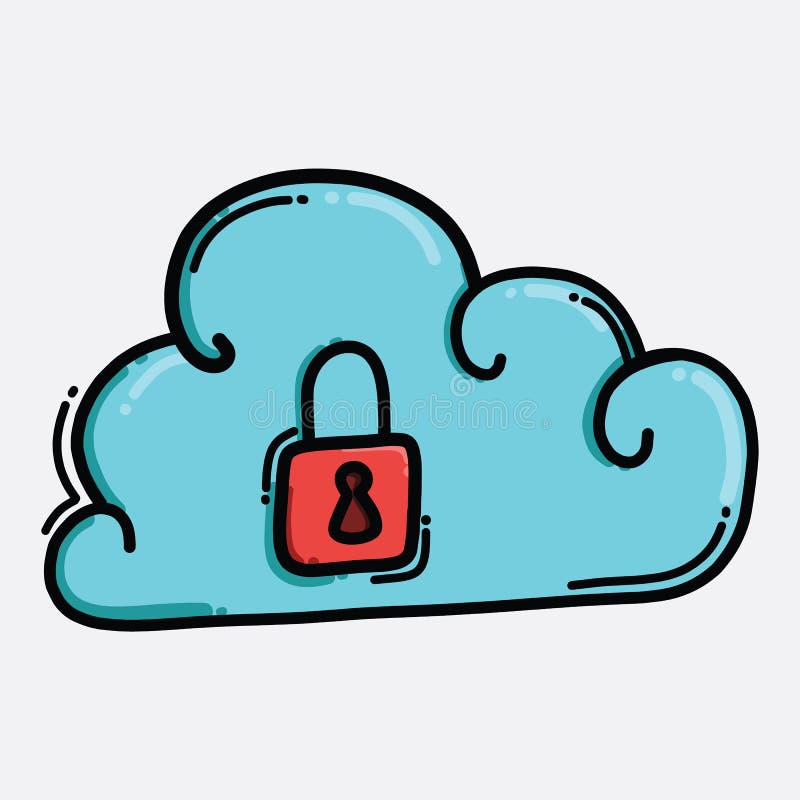 Icona del vettore del colore di blocco del cloud. disegno illustrazione disegno disegno a mano tracciati a mano epiteti10 royalty illustrazione gratis
