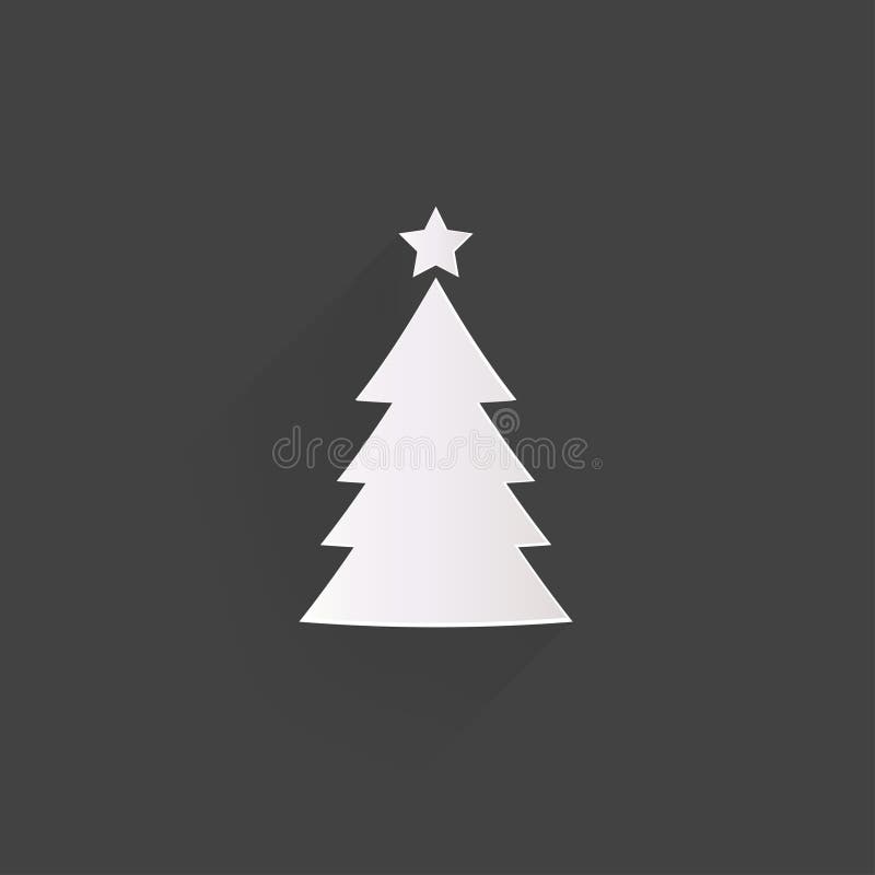 Icona dell'albero di Natale illustrazione vettoriale Icona dell'albero di Natale illustrazione vettoriale
