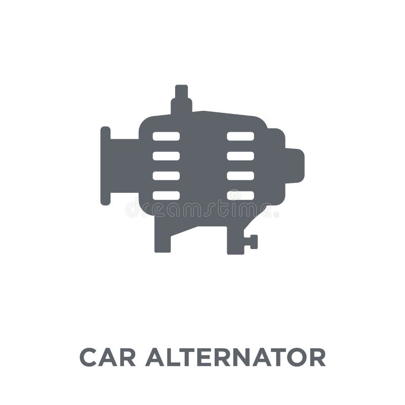 icona dell'alternatore dell'automobile dalla raccolta delle parti dell'automobile royalty illustrazione gratis icona dell'alternatore dell'automobile dalla raccolta delle parti dell'automobile royalty illustrazione gratis