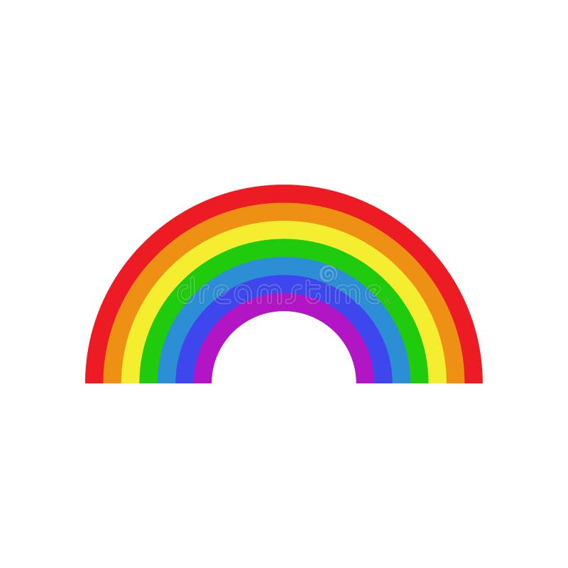 Icona dell'arcobaleno piana