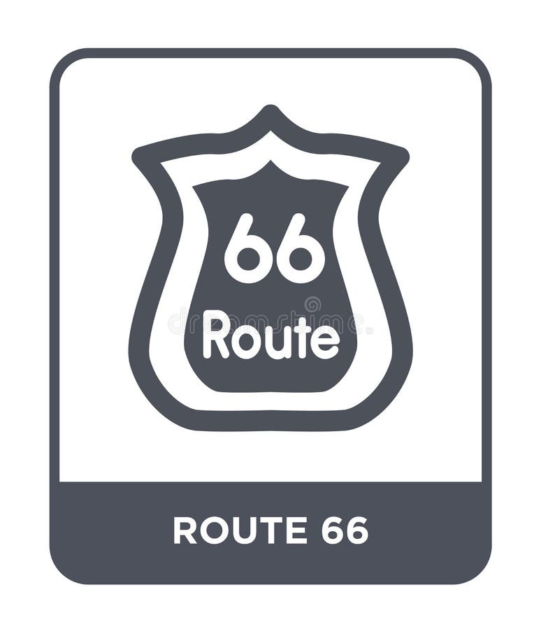 icona dell'itinerario 66 nello stile d'avanguardia di progettazione Icona di Route 66 isolata su fondo bianco piano semplice e mo royalty illustrazione gratis icona dell'itinerario 66 nello stile d'avanguardia di progettazione Icona di Route 66 isolata su fondo bianco piano semplice e mo royalty illustrazione gratis