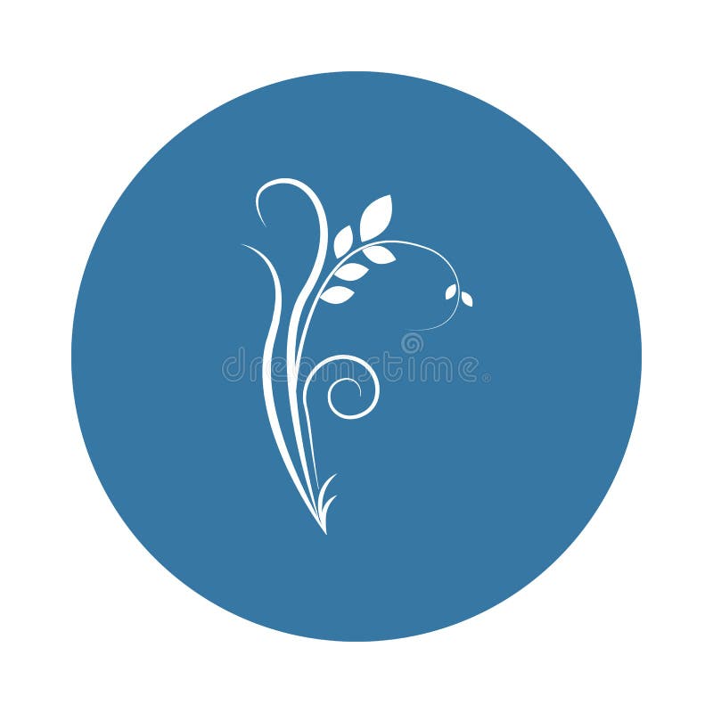 icona dell'ornamento del fiore Elemento delle icone degli ornamenti per i apps mobili di web e di concetto L'icona dell'ornamento