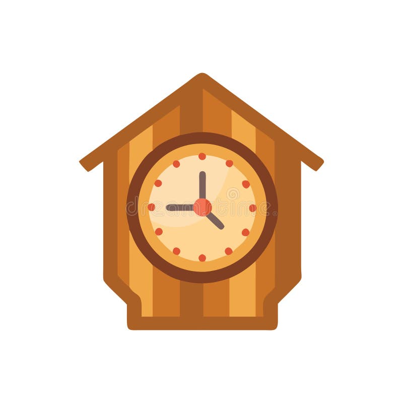 Icona dell'orologio in legno royalty illustrazione gratis