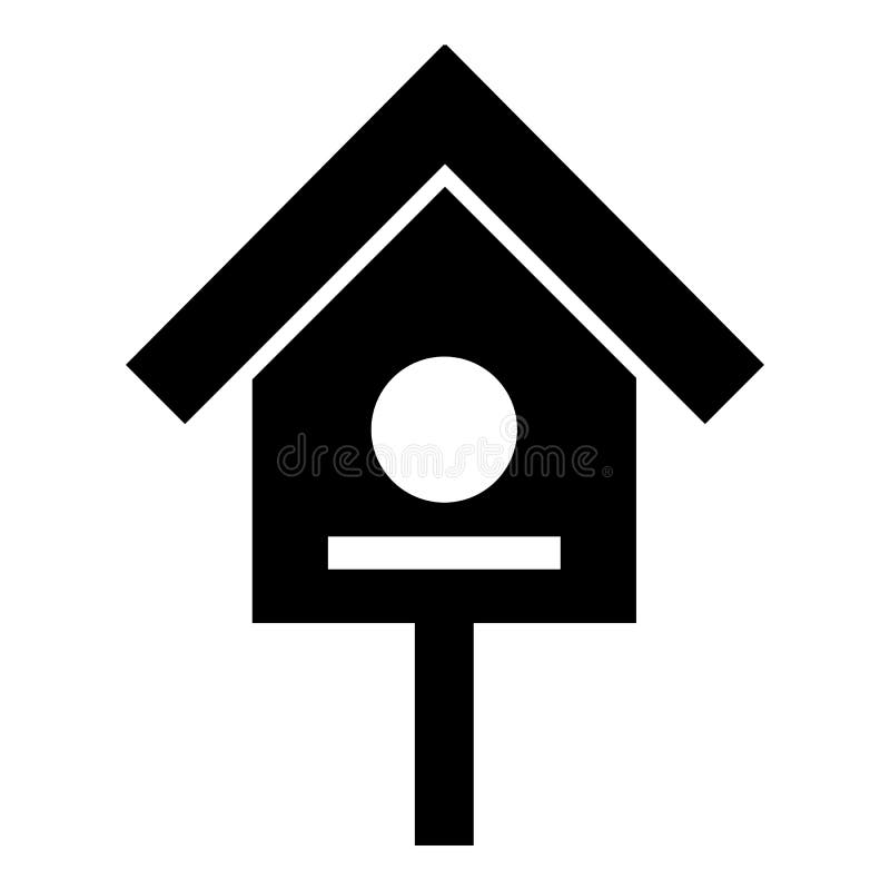 Icona della casa dell'uccello, stile semplice royalty illustrazione gratis Icona della casa dell'uccello, stile semplice royalty illustrazione gratis