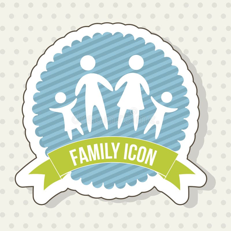 Icona della famiglia royalty illustrazione gratis Icona della famiglia royalty illustrazione gratis