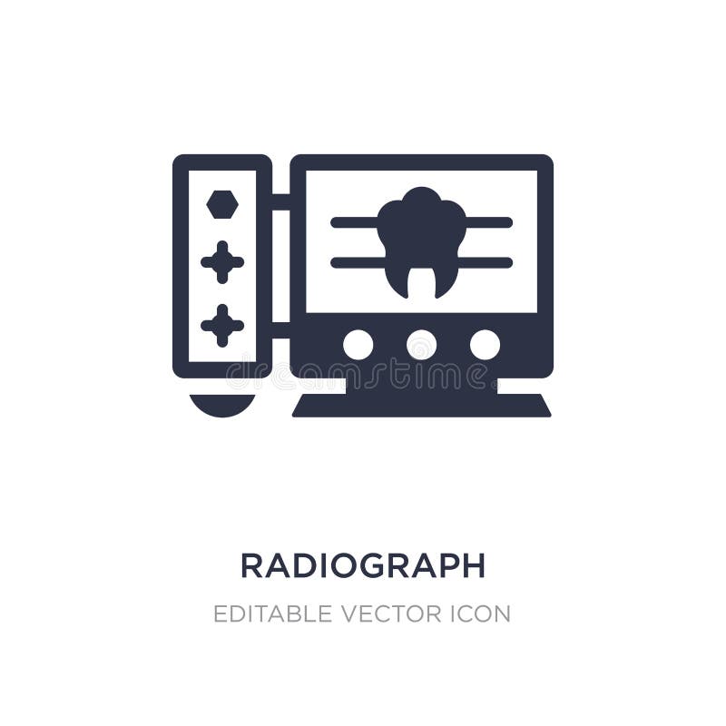icona della radiografia su fondo bianco Illustrazione semplice dell'elemento dal concetto del dentista illustrazione vettoriale icona della radiografia su fondo bianco Illustrazione semplice dell'elemento dal concetto del dentista illustrazione vettoriale