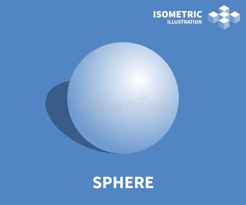 Icona della sfera, illustrazione di vettore nello stile isometrico piano 3D illustrazione di stock Icona della sfera, illustrazione di vettore nello stile isometrico piano 3D illustrazione di stock