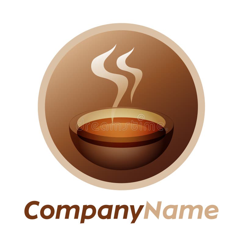Icona della tazza di tè e disegno di marchio