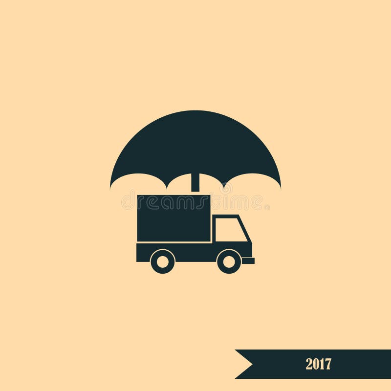 Icona di assicurazione di carico illustrazione vettoriale
