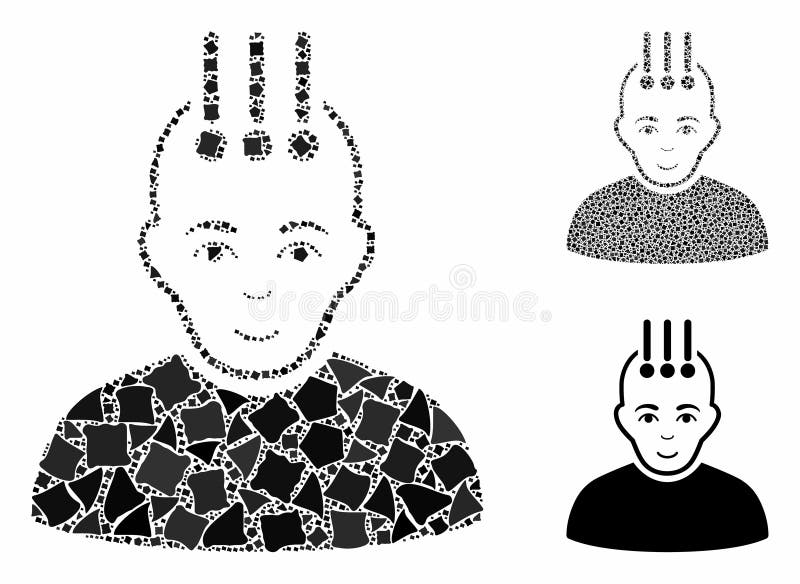 Icona di composizione dell'interfaccia neurale di elementi resistenti royalty illustrazione gratis