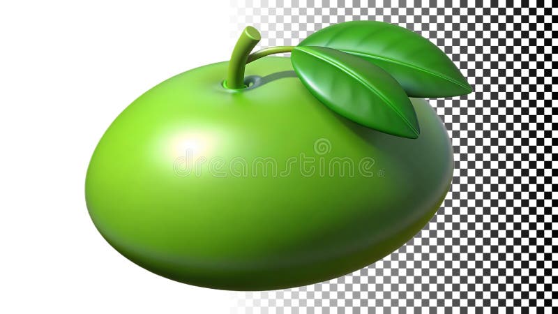 Icona di frutta verde fresca di mele cibi salutari cibi biologici Png immagine trasparente Generative AI royalty illustrazione gratis