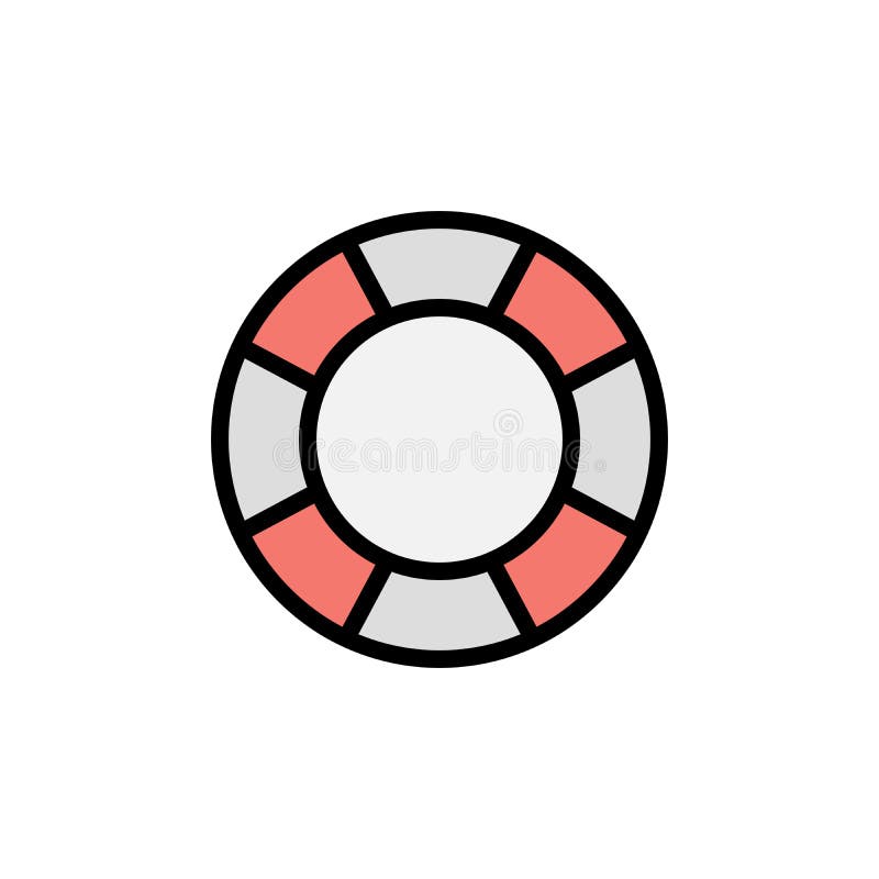 Icona di Lifesaver Summer. colore semplice con elementi vettoriali di struttura delle icone delle vacanze per il sito Web ui e ux illustrazione vettoriale