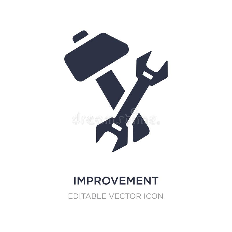 icona di miglioramento su fondo bianco Illustrazione semplice dell'elemento dal concetto degli strumenti e della costruzione illustrazione di stock icona di miglioramento su fondo bianco Illustrazione semplice dell'elemento dal concetto degli strumenti e della costruzione illustrazione di stock