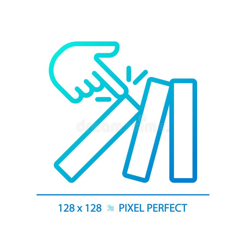 Icona di nebulizzazione a gradiente perfetto per pixel lineari 2d royalty illustrazione gratis