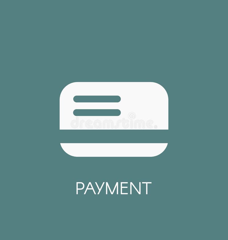 Icona di pagamento Credito o tipo illustrazione di pagamento della carta di debito di vettore di simbolo illustrazione vettoriale