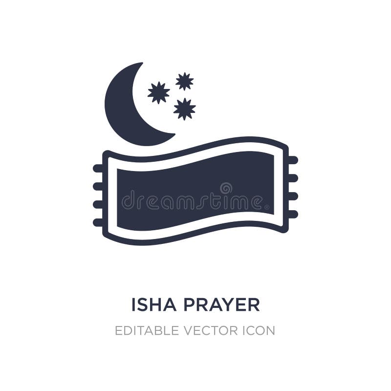 icona di preghiera di isha su fondo bianco Illustrazione semplice dell'elemento dal concetto dei segni illustrazione di stock icona di preghiera di isha su fondo bianco Illustrazione semplice dell'elemento dal concetto dei segni illustrazione di stock