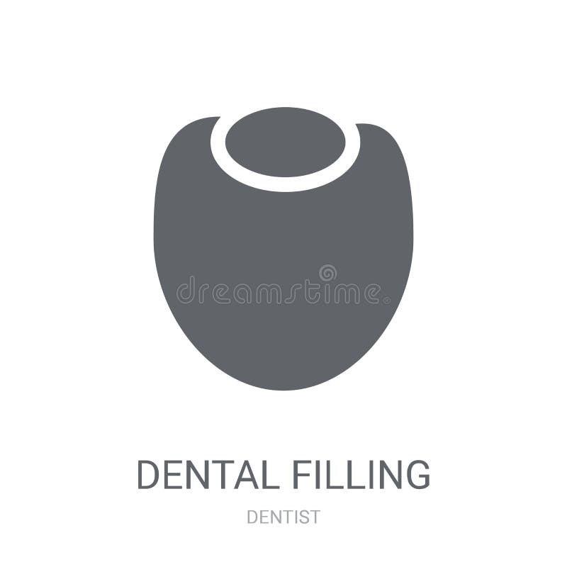 Icona di riempimento dentaria illustrazione di stock Icona di riempimento dentaria illustrazione di stock