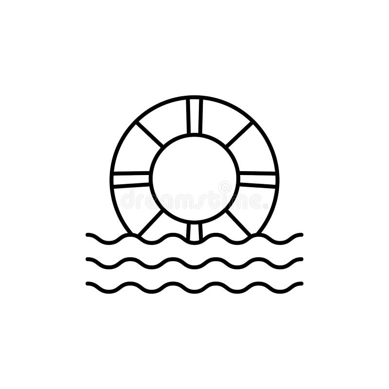 Icona di salvataggio. semplice descrizione di elementi vettoriali per il turismo per il sito web o l'applicazione mobile ui e ux royalty illustrazione gratis