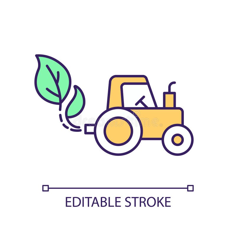 Icona di sostenibilità lineare semplice e sottile 2d editabile illustrazione di stock