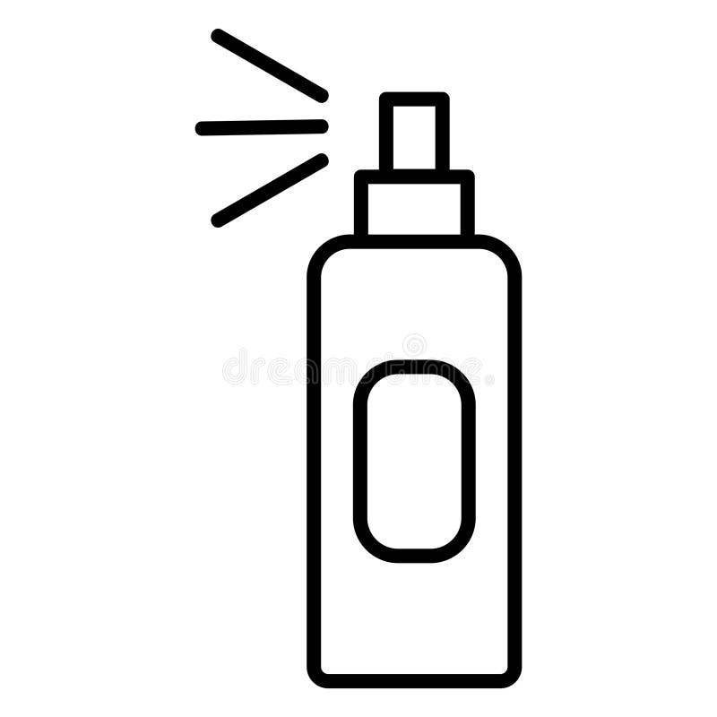 Icona di struttura a nebulizzazione del corpo in colore nero solido illustrazione di stock