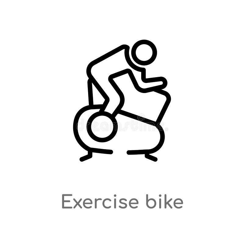 icona di vettore della bici di esercizio del profilo linea semplice nera isolata illustrazione dell'elemento dalla palestra e dal royalty illustrazione gratis icona di vettore della bici di esercizio del profilo linea semplice nera isolata illustrazione dell'elemento dalla palestra e dal royalty illustrazione gratis