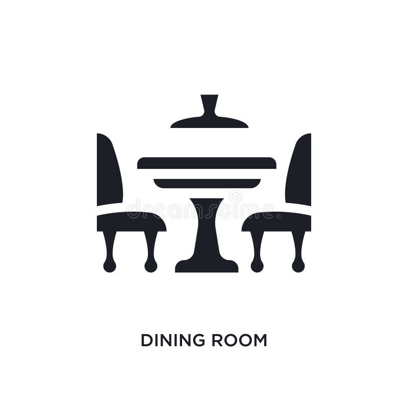 icona di vettore isolata sala da pranzo nera illustrazione semplice dell'elemento dalle icone di vettore di concetto della famigl royalty illustrazione gratis icona di vettore isolata sala da pranzo nera illustrazione semplice dell'elemento dalle icone di vettore di concetto della famigl royalty illustrazione gratis