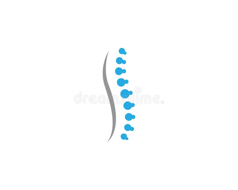 Icona di vettore di logo della spina dorsale royalty illustrazione gratis Icona di vettore di logo della spina dorsale royalty illustrazione gratis