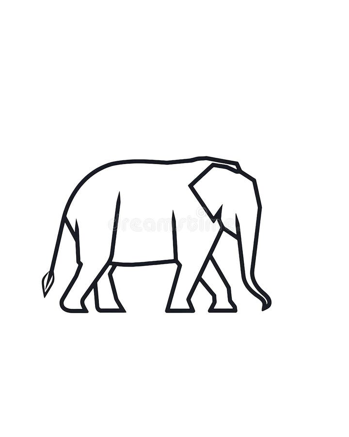 Elephant icon designisolated on transparent background. Elephant icon designisolated on transparent background