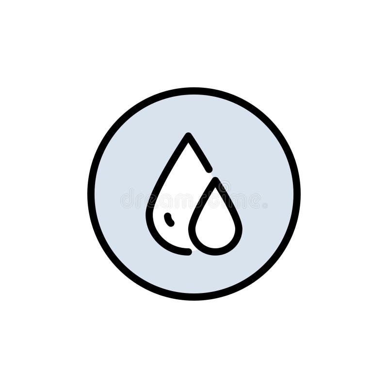 Icona a forma di liquido. logo color goccia d'acqua. semplice segno di stile per il concetto di telefonia mobile e la progettazion illustrazione di stock