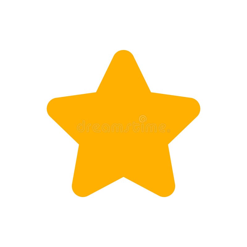 Icona a forma di stella giallo emoji simbolo di clip forma a stella