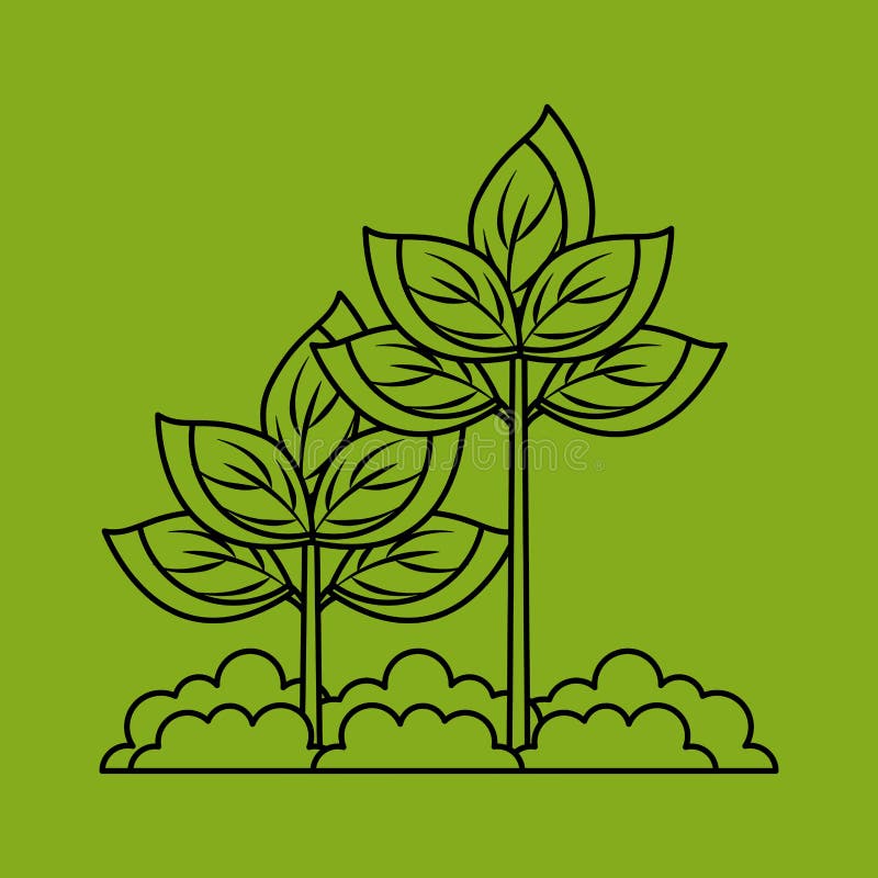 Icona fresca della pianta dell'azienda agricola royalty illustrazione gratis Icona fresca della pianta dell'azienda agricola royalty illustrazione gratis