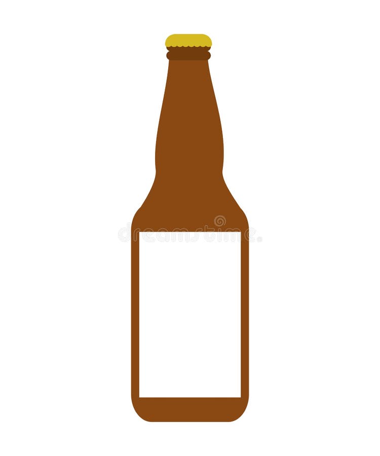 Beer bottle isolated icon vector illustration design. Beer bottle isolated icon vector illustration design