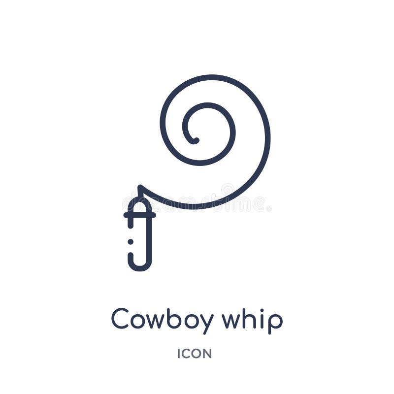 Icona lineare della frusta del cowboy dalla raccolta del profilo del deserto Linea sottile vettore della frusta del cowboy isolat royalty illustrazione gratis Icona lineare della frusta del cowboy dalla raccolta del profilo del deserto Linea sottile vettore della frusta del cowboy isolat royalty illustrazione gratis