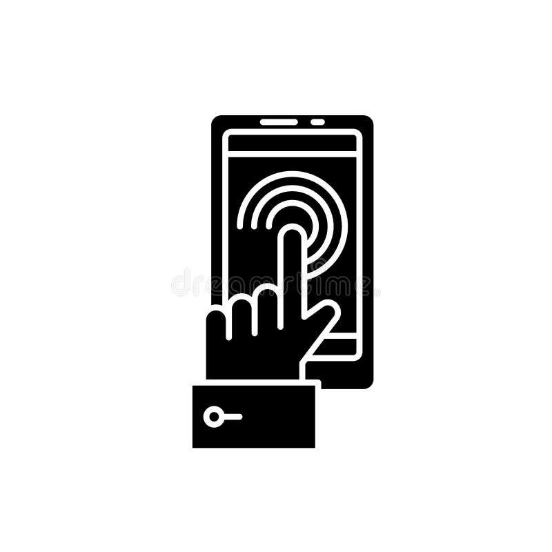 Icona mobile del nero dello schermo attivabile al tatto, segno di vettore su fondo isolato Simbolo mobile di concetto dello scher royalty illustrazione gratis Icona mobile del nero dello schermo attivabile al tatto, segno di vettore su fondo isolato Simbolo mobile di concetto dello scher royalty illustrazione gratis