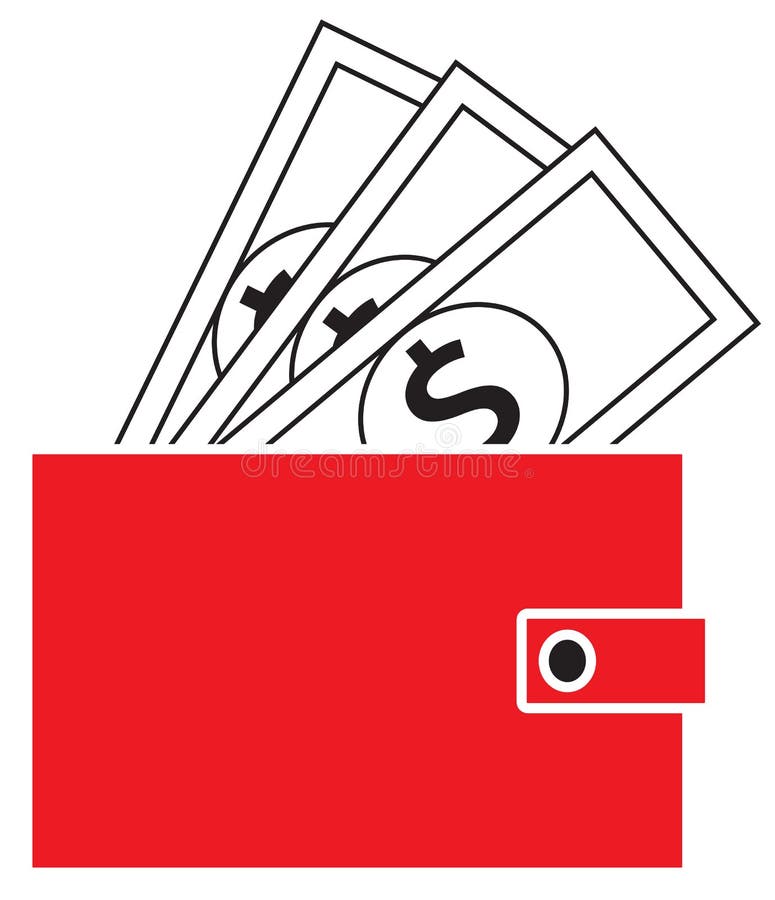 Icona o logo di valuta del dollaro sulle note schioccando da un portafoglio royalty illustrazione gratis Icona o logo di valuta del dollaro sulle note schioccando da un portafoglio royalty illustrazione gratis
